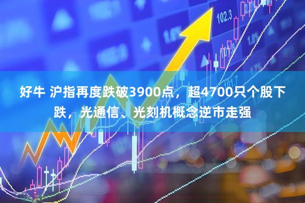 好牛 沪指再度跌破3900点，超4700只个股下跌，光通信、光刻机概念逆市走强