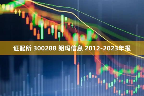 证配所 300288 朗玛信息 2012-2023年报